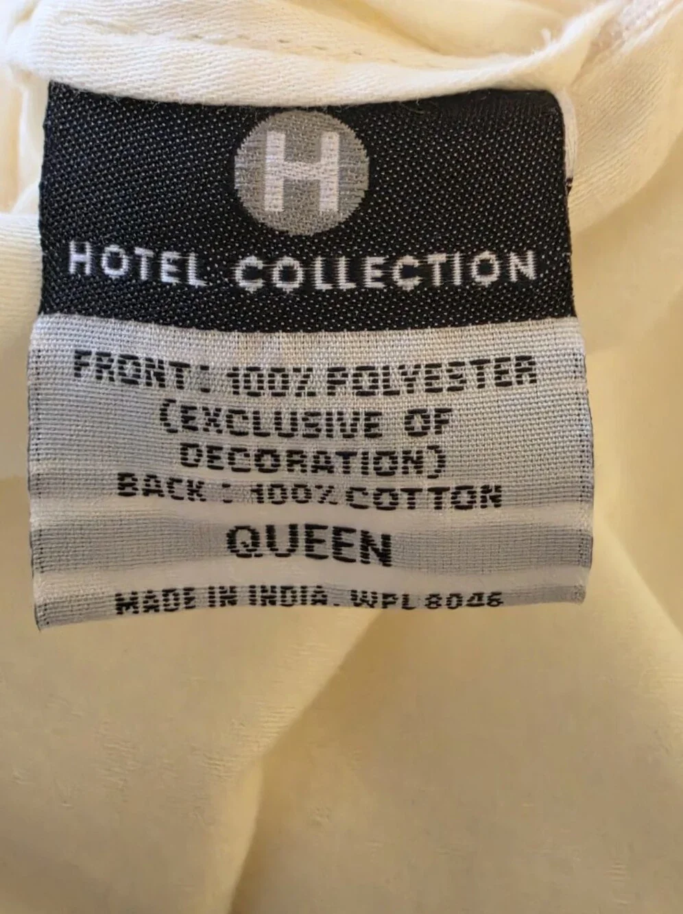 3 Piece Hotel Collection Ivory Dot Embroidered Duvet Cover & Shams QUEEN